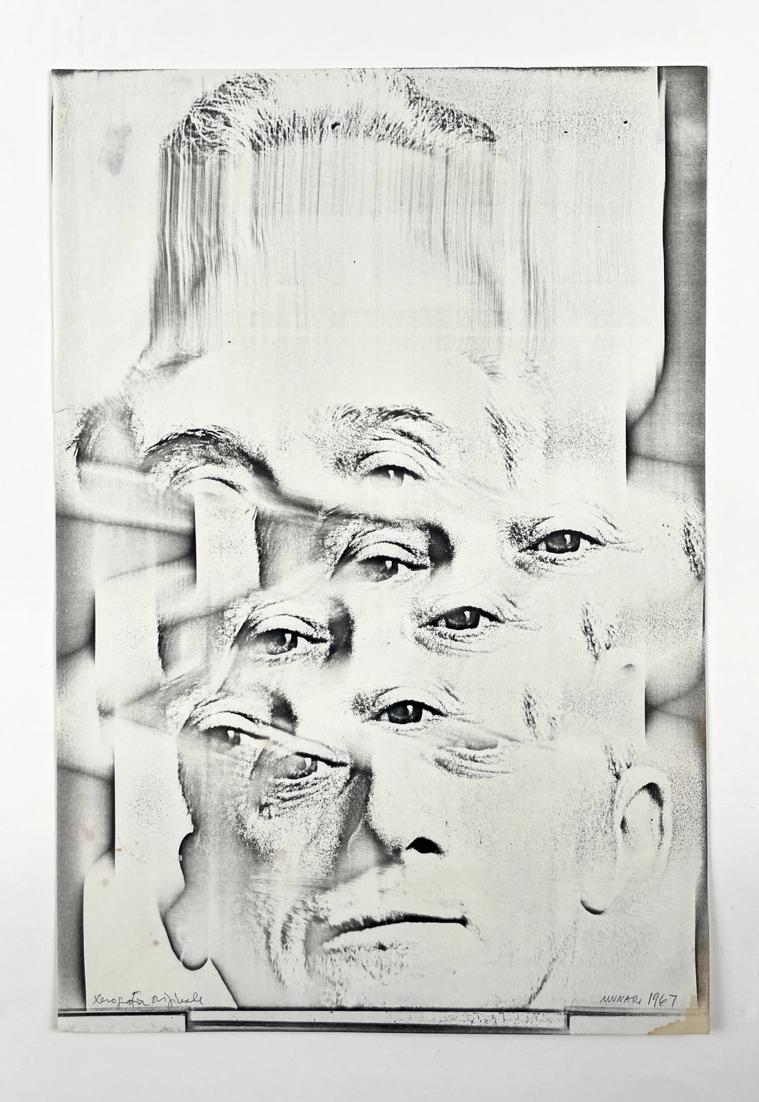 Xerografia Originale - Autoritratto - 1967